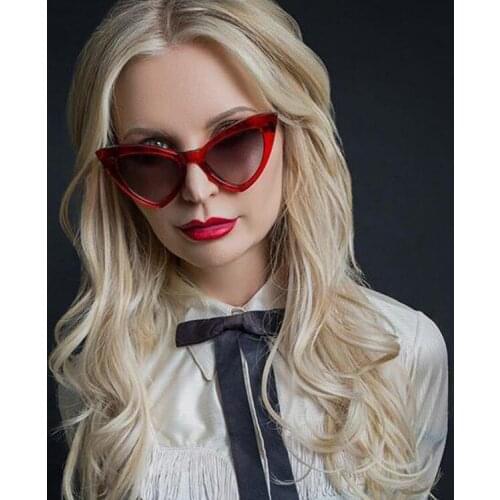 2021 New Retro Fashion Sunglasses Women Brand Designer Vintage Cat Eye Black Sun Glasses Female Lady UV400 Oculos