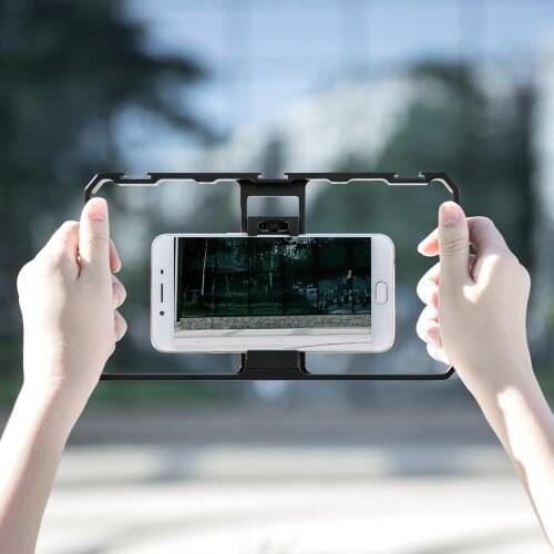 Phone Stabilizer Phone Video Cage Handheld Stabilizer Film For SmartPhone Hand Grip Bracket Smartphone Stabilizer