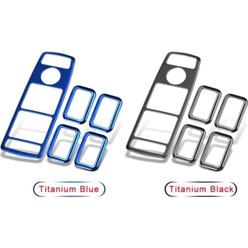 Titanium Door Window Lifter Switch Panel Cover Trim For Mercedes Benz A B C E GLK Class W176 W246 W204 W212 W218 X204