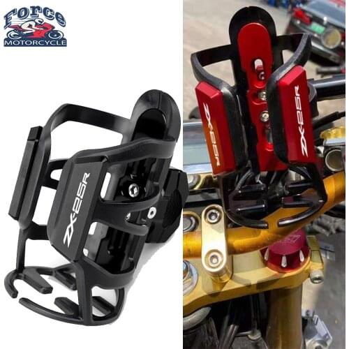 For Kawasaki ZX-25R ninja ZX25R Universal New Design Motorcycle CNC Aluminum+ Rubber Beverage Water Bottle Drink Cup Holder