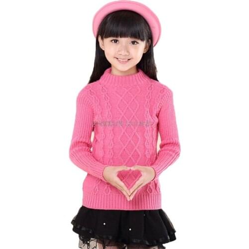 Winter O Neck Sweater For Boys Girls School Kids Christmas Sweaters Children Knitted Pullover Outerwear Cardigan Sweater