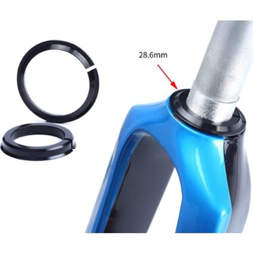 1.5inch Bike Headset Base Spacer Crown Race Bike Headset Washer Bicycle Parts 28.6mm Tapered Fork Straight Fork 45 degree