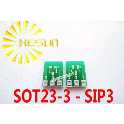 20PCS SOT23 SOT23-3 turn SIP3 DIP 0.95MM Pitch Zener Diode MOS Transistor IC adapter Socket / Adapter plate PCB Connector