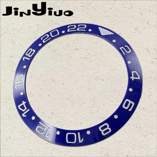 38mm Accessories Parts Rotating Blue bezel insert fit for 40mm submariner SKX 007 watch/ceramic bezel Newest mens Watch bezel