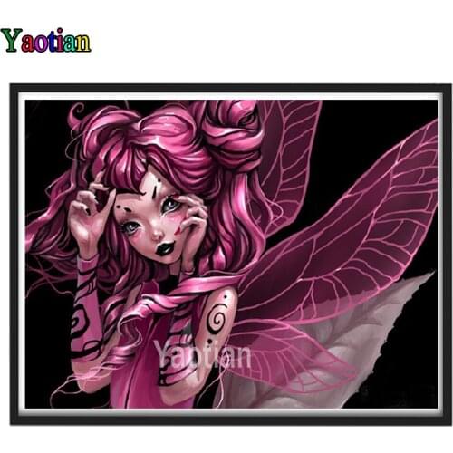 5d Diy diamond embroidery mosaic Cartoon Butterfly Fairy Handcraft gift cross stitch 3d diamond painting Full square/Round Drill