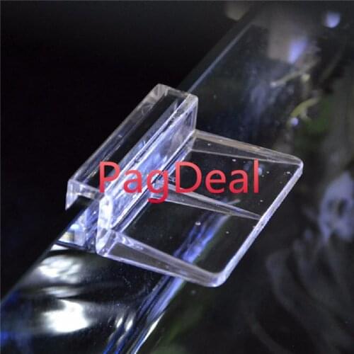 6pcs Clear Color Acrylic Aquarium Fish Tank Glass Cover Clip Support Holder 6/8/10/12mm Light Rack Clip Clamp Stand Bracket
