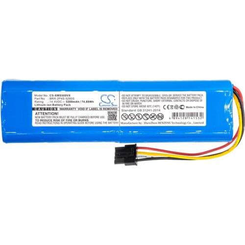Cameron sino 5200mah battery for XIAOMI Mi Robo Mijia Roborock S50 S51 Millet Sweeper BRR-2P4S-5200S Vacuum Battery
