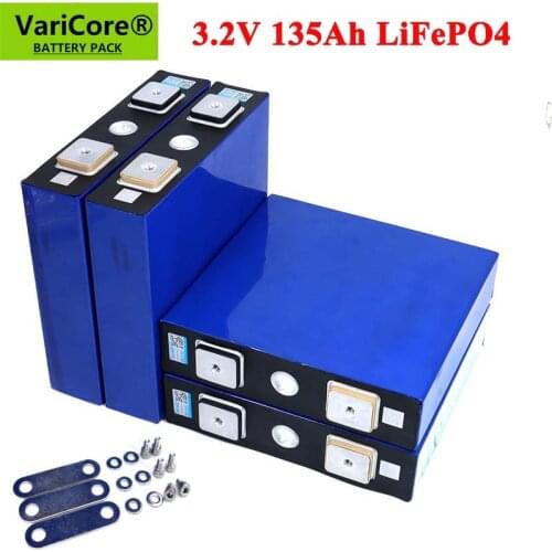 VariCore 3.2v 135ah lifepo4 Rechargeable Battery DIY 12v 24v 36v 48v deep cycle package ldp lithium cell lithium iron phosphate
