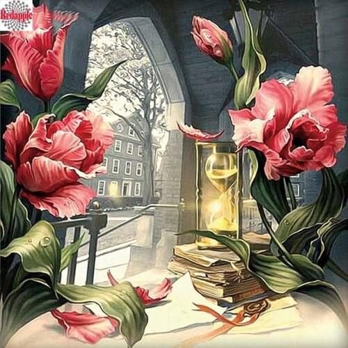 Full Square Diamond Painting Diamond Mosaic picture by numbers of rhinestone Diamond Embroidery Flower poppy book wall sticker