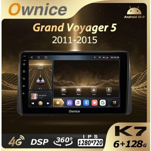 K7 Ownice 6G+128G Android 10.0 Car Radio For Chrysler Grand Voyager 5 2011 - 2015 Multimedia Player Video Audio 4G LTE GPS Navi