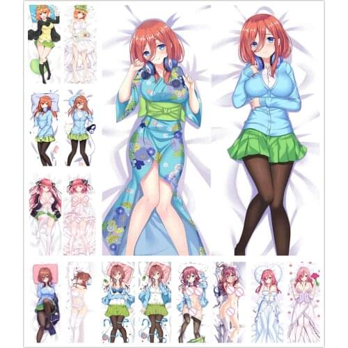 The Quintessential Quintuplets go-toubun no-hanayome pillow cover sexy girl nakano nino Dakimakura nakano miku body Pillowcase