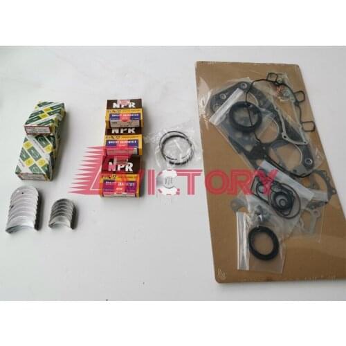 For yanmar 3TNV76 overhaul rebuild kit piston ring + bearing + gasket kit