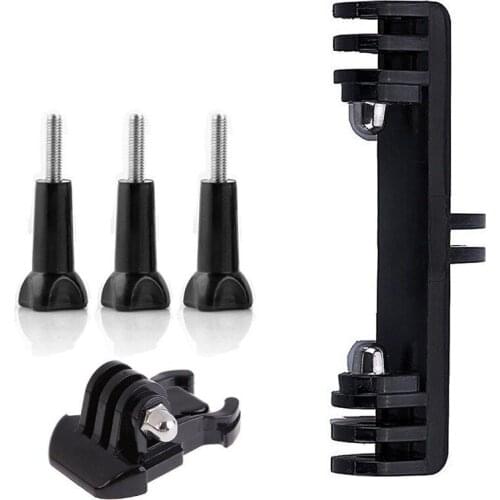 Dual Flash Bracket Tripod Mount with 3pcs Long Screw and Quick Release Buckle for Gopro SJCAM Xiaomi Yi Action Camera and Underw