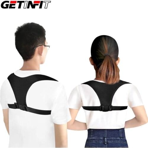 Getinfit New Posture Corrector Spine Back Shoulder Support Corrector Band Adjustable Brace Correction Humpback Back Pain Relief