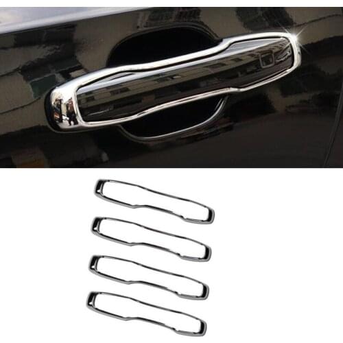 Car Chrome ABS Out Door Handle Bar Frame Cover Trim For Volvo XC60 XC90 S90 V90 CC 2018 Car Door knob Decals