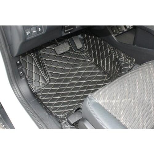 Leather car floor mats for honda hr-v 2015 2016 2017 2018 2019 2020 2021 accessories cover rug carpet vezel auto hrv foot