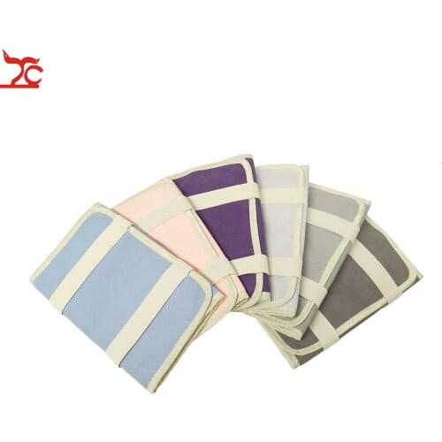 Small Portable Muti-Color Jewelry Rings Storage Bag Necklace Earring Display Roller Jewellery Traval Carrying Case Watch Bag