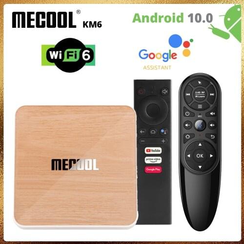 Mecool KM6 ATV Amlogic S905X4 TV Box Android 10 4GB 64GB Wifi 6 BT5.0 Google Certified Support AV1 USB3.0 1000M Set Top Box