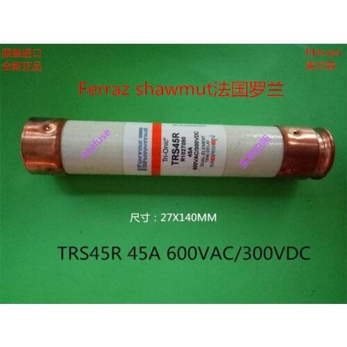 Free shipping 5pcs TRS45R Ferraz France Roland 27x140MM delay fuse 45A600V mersen genuine