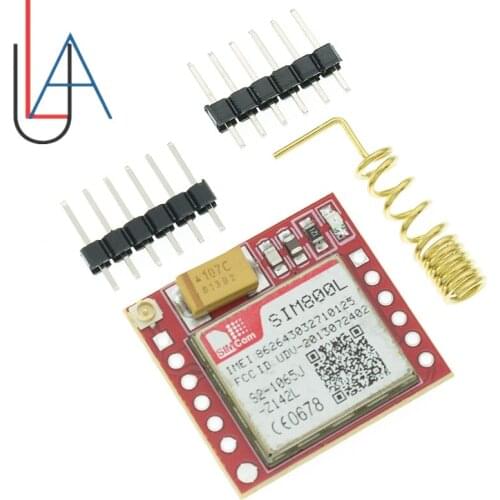 Mini Smallest SIM800L GPRS GSM Module MicroSIM Card Core Wireless Board Quad-band TTL Serial Port With Antenna Diy
