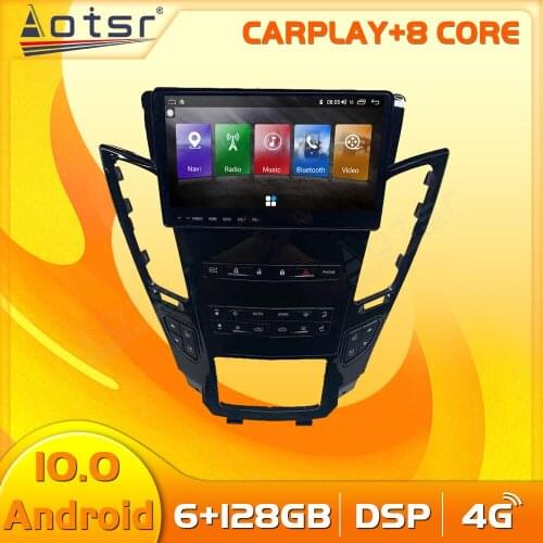 Android 10 Video Multimedia Car Cassette Radio Tape Recorder Stereo Player For Cadillac CTS 2007 2008 - 2012 GPS Navi Head Unit