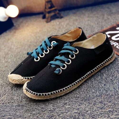 Mens Espadrilles Zapatos Informales De Hombre Casual Shoes Men Canvas Espadrilles For Breathable Leisure Lona Mens Slip On