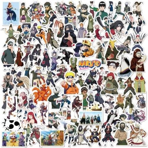 Naruto Graffiti Stickers Anime Cartoon Cute Style Characters Suitcase Laptop Scooter Car Decoration Sticker Pack Gift