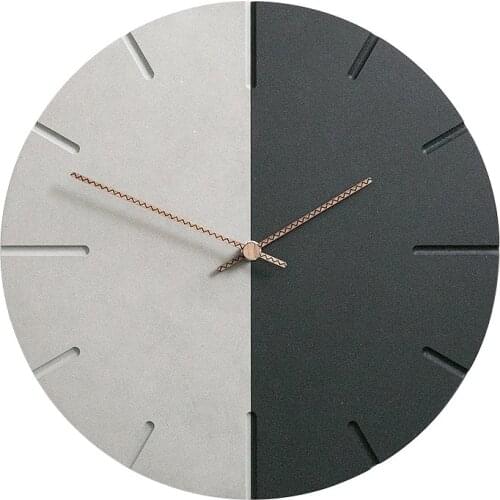 Nordic Modern Simple Wall Clock Living Room Pitchwork Clocks Wall Creative Bedroom Retro Unique Hanging Clocks Decor AA50ZB