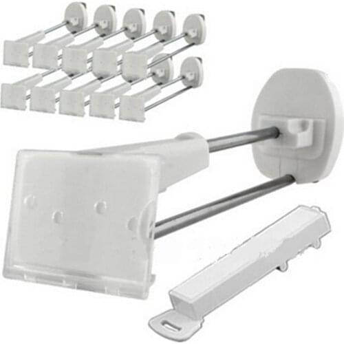 50 PCS/Lot Slatwall Double Prong 7 Inch Length Hook For Cell Phone Retail Shop Wall Accessories Anti Lost Security Display