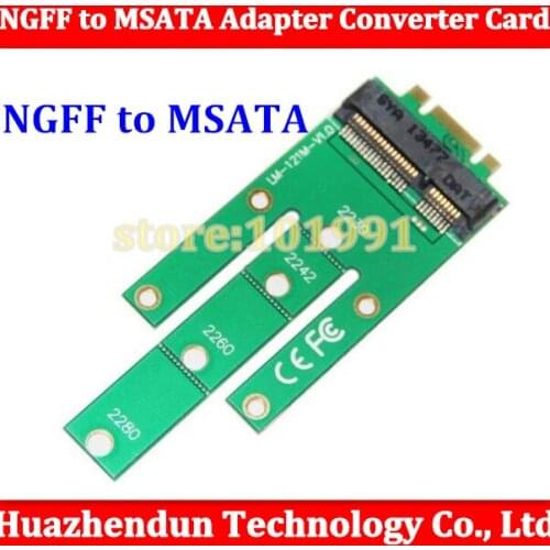 New 10PCS NGFF M2 B SATA-Based Solid State Drives to MSATA Adapter Converter Card for Windows