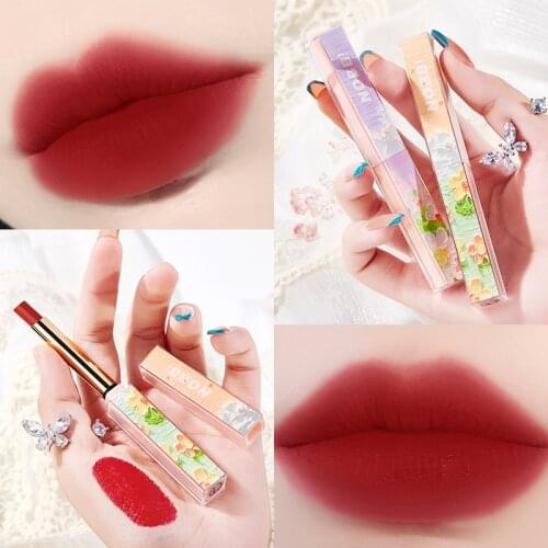 Landscape Oil Painting Velvet Lipstick Pearlescent Lipstick Matte Lipstick Female Lip Makeup Lipstick Pen Long-lasting Natural