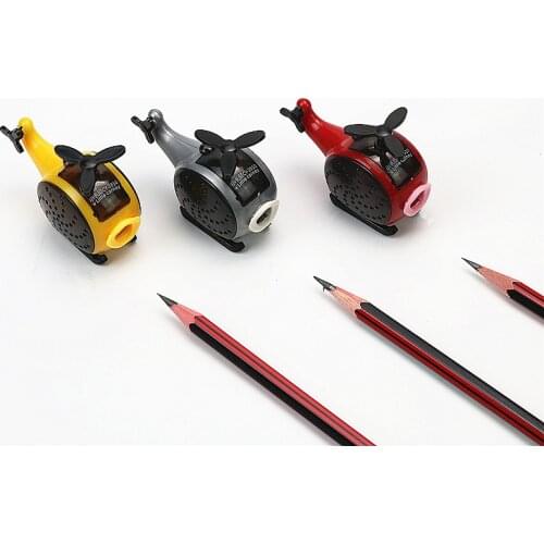 Cute creative Pencil Sharpener Helicopter modeling student pencil learning tool Children gift prizes