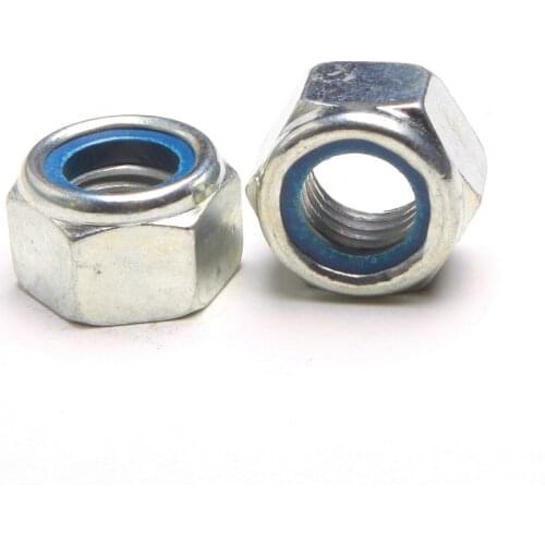 5PCS 316 A4-80 Nylon Locknuts / Self-Locking Nut / Lock Nut M8 GB889