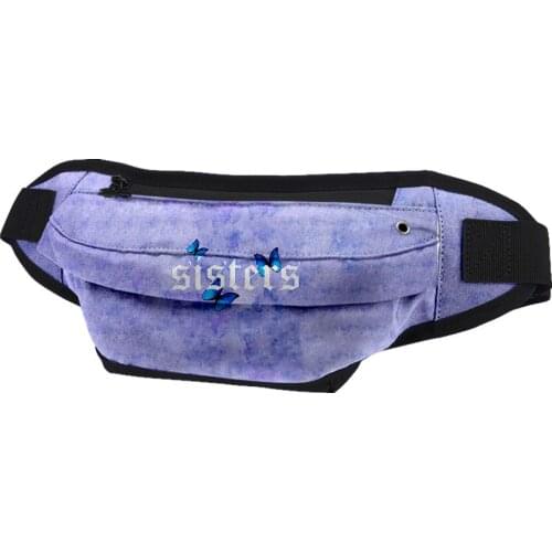 James Charles Blue Butterfly Sisters Merch waist bag chest bag tide brand messenger student shoulder bag mobile phone small bag