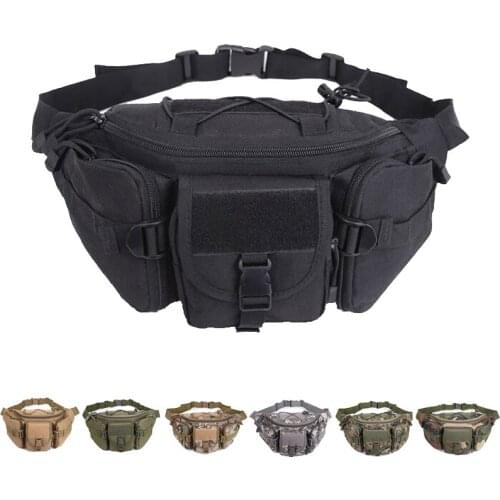 Outdoor Sport Tactical Waist Bag Magazine Pouch Camping Riding Pocket Hiking Hunting Molle Bag Military Equipment Belt Bag Pack