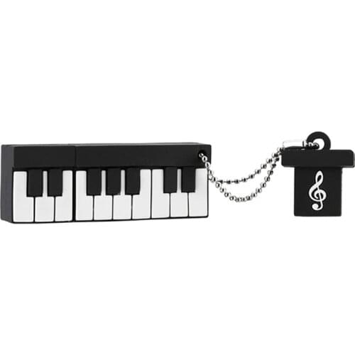 Piano USB Flash Drive 128GB High Speed Pen Drive 64GB USB Stick 32GB Pendrive 16GB USB Flash 8GB 4GB Free adapter