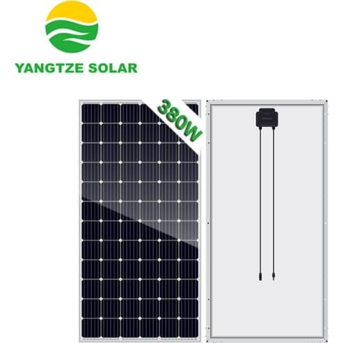 Highest efficiency mono 360W 380w Super Power hot sale solar panel