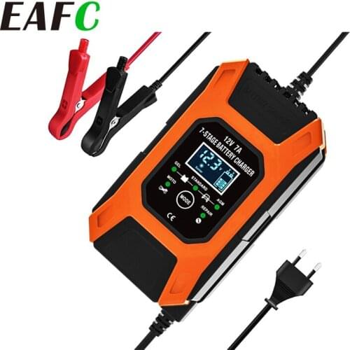 12V 7A Car Battery Charger Multiple protection technology 7-stage Full Automatic Smart Battery-Charger Pulse Repair Chargers