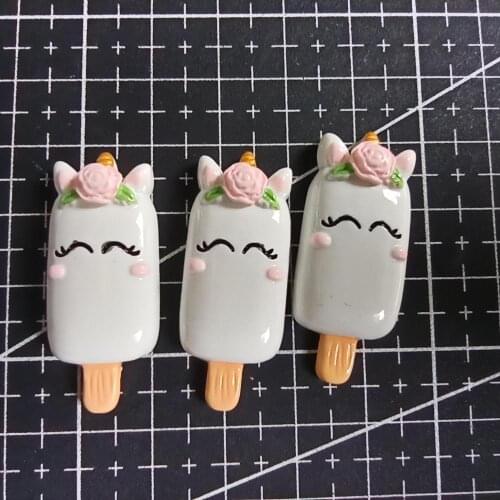 1pcs/lot resin flat back Simulation horse cartoon ice 36mm Cabochons Scrapbooking Hair Bow Center DIY Christmas decration