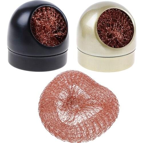 1PCS New Wire With Stand Set Welding Soldering Solder Iron Tip Cleaner Cleaning Steel