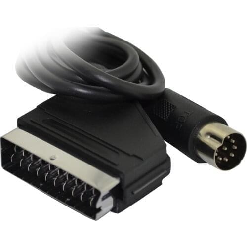 100 PCS PAL V-Pin EU Scart Cable AV Lead for SEGA Mega Drive 1 for Genesis 1