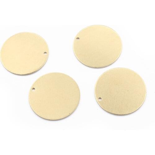 20pcs Charms Round Flat Disc Pendant Raw Brass Jewelry Bohemia Earring Necklace Bracelet Women Fashion Jewelry Making Findings