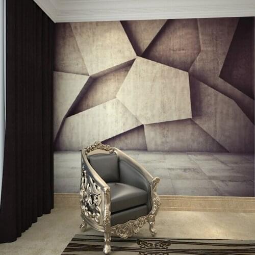 3D three-dimensional mural living room backdrop restaurant TV wall stone wallpaper custom size