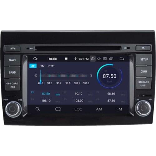 7" Android 10.0 OS Car DVD Multimedia GPS Radio System Player for Fiat Bravo 2007-2017 with CarPlay / Android Auto Support