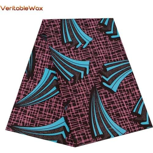 Veritablewax Ankara African Polyester Wax Print Fabric Binta Real Wax High Quality 6 Yards African Fabric For Party Dress FP6361