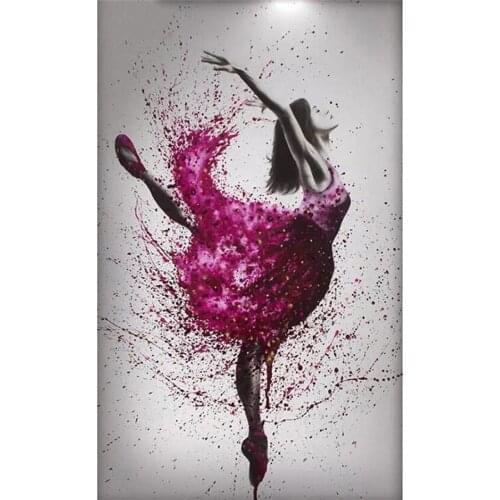 DIY 5D Full round Diamond Painting Cross Stitch Ballerina girl Diamond Embroidery pattern rhinestone Painting Home decor