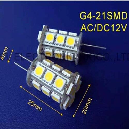 Free shipping 50pcs/lot high quality G4 led light, AC/DC12V G4 led lamp,12V G4 bulbs
