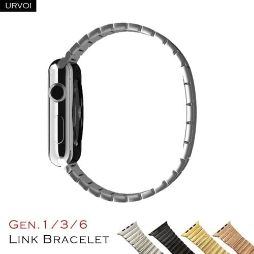 URVOI band for apple watch 6 SE 5 4 3 2 1 link bracelet strap for iWatch high quality stainless steel adjustable band Gen.6th
