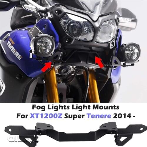 For Yamaha XT1200Z XTZ 1200 XT 1200Z Super Tenere 2014 - Fog Lamp Holder Auxiliary Light Brackets Driving Lamp Spotlight Holder