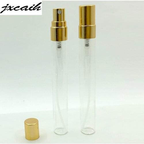 10ml (6piece / lot) Refillable perfume Bottle with Gold Metal Spray Bottle Empty Casespray Bottleglass Perfume Bottles
